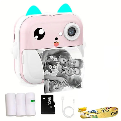 Appareil photo numérique à impression instantanée pour enfants
