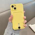 Coque souple avec porte-cartes pour iPhone
