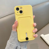 Coque souple avec porte-cartes pour iPhone