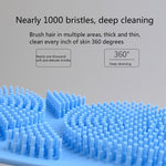 Brosse de douche exfoliante en silicone