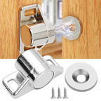 Loquet magnétique en alliage de zinc pour porte d'armoire [lot de 2]