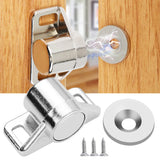 Loquet magnétique en alliage de zinc pour porte d'armoire [lot de 2]