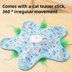 Tapis de Chasse Interactif pour Chat – Jouet Rotatif Automatique avec Capteur de Mouvement