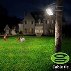 Projecteur Solaire LED Ultra Puissante avec Double Détecteur de Mouvement
