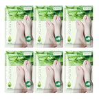 Lot de 6 paires masques exfoliants pour pied
