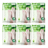 Lot de 6 paires masques exfoliants pour pied