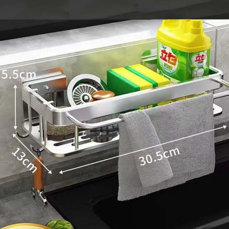 Égouttoir d'évier de cuisine en aluminium