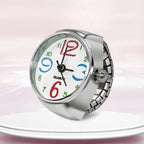 Montre Bague Originale Unisexe – Montre à Cadran Multicouleur & Rond en Alliage