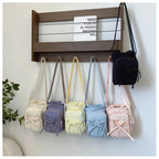 Sac Bandoulière Femme Léger à Noeud avec Porte-Bouteille – Pochette Téléphone pour Sport & Voyage