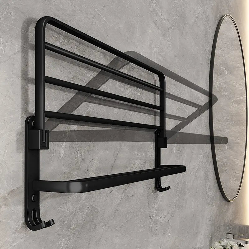 Support de serviette pliant en aluminium