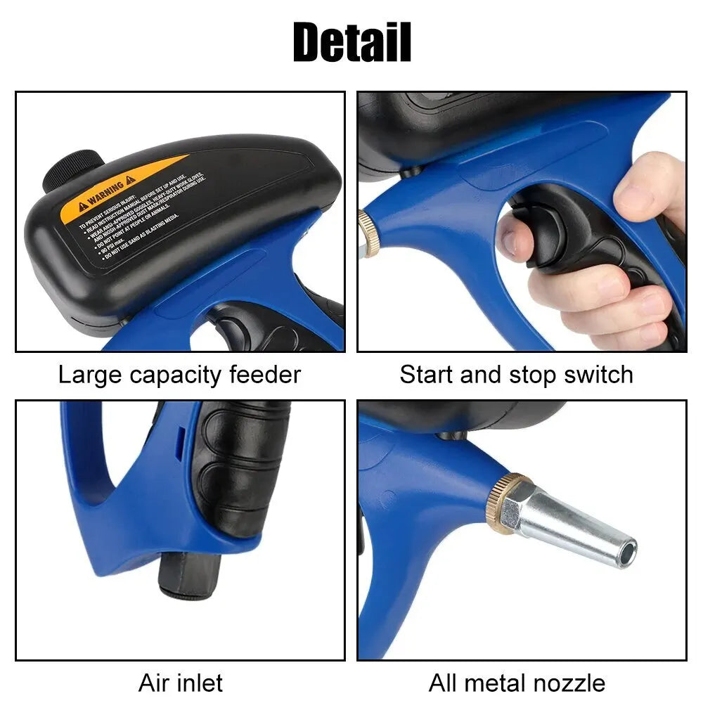 Pistolet sableur anti-rouille haute performance