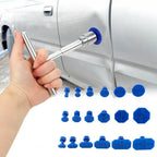Kit Extracteur de Bosses pour Voiture – Poignée en T avec 18 Languettes de Collage – Réparation Carrosserie Sans Peinture