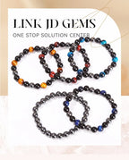 Bracelet Triple Protection - Œil de Tigre, Hématite et Obsidienne Noire