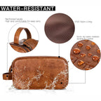 Trousse de toilette Grande Capacité en Simili Cuir - Homme