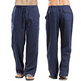 Pantalon d'été large en lin pour homme