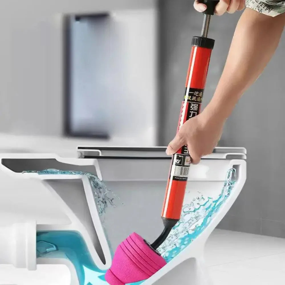 Déboucheur de Canalisation à Air Haute Pression – Puissant & Ergonomique – Pour Toilettes, Évier et Canalisations