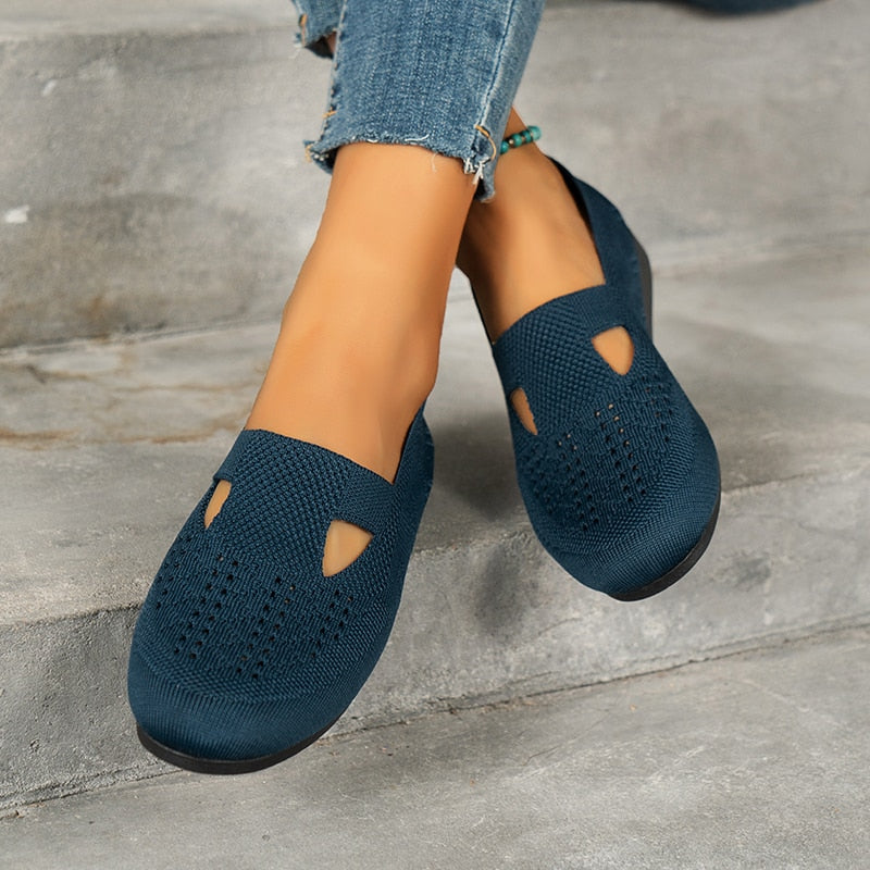 Mocassins décontractés en maille respirante pour Femme