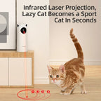 Jouet rotatif laser à LED infrarouge à trois modes pour chat