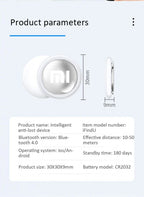 Xiaomi - Lot de 5 Mini localisateurs GPS portable Bluetooth 4.0