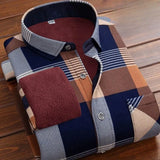 Chemise à carreaux vintage épaisse et chaude