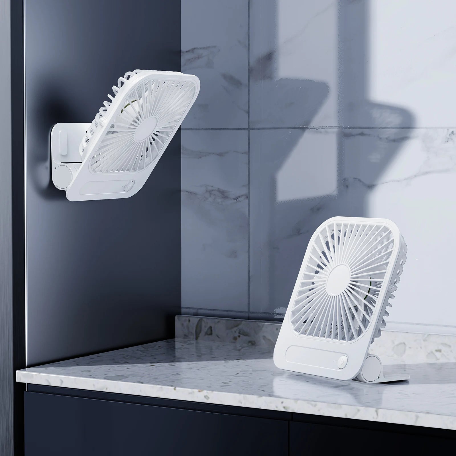 Mini Ventilateur 3-en-1 Ultra Fin Rechargeable Type-C 1200mAh