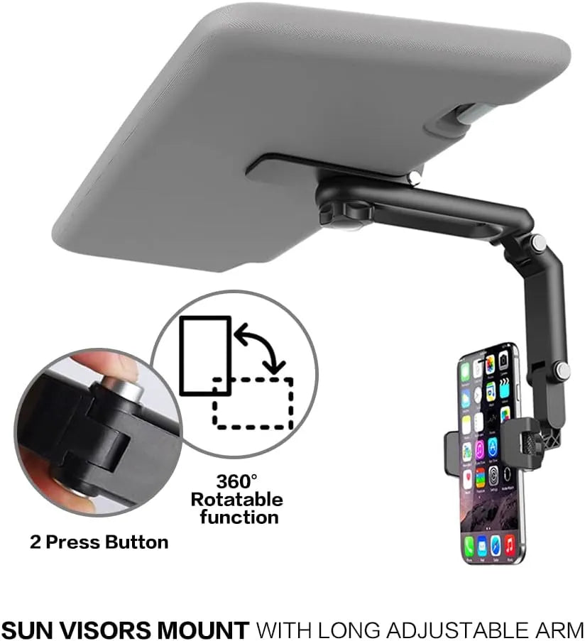Support de téléphone portable pour pare-soleil de voiture