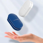 Lot de 2 Pilulier compacts 2 en 1 avec coupe-pilules intégré