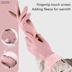 Gants en Daim Tactiles Chauds & Élégants - Femme