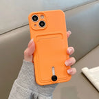 Coque souple avec porte-cartes pour iPhone