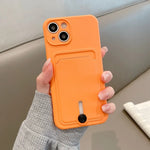 Coque souple avec porte-cartes pour iPhone