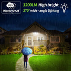 Projecteur Solaire LED Ultra Puissante avec Double Détecteur de Mouvement