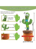 Jouets Cactus chantant, imitant, répétant ce que vous dites