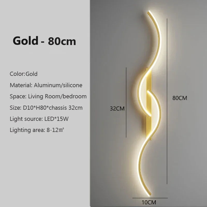 Modern LED Wall Sconce - 3 Sizes & 4 Colors