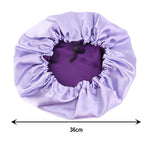 Bonnet en satin réversible