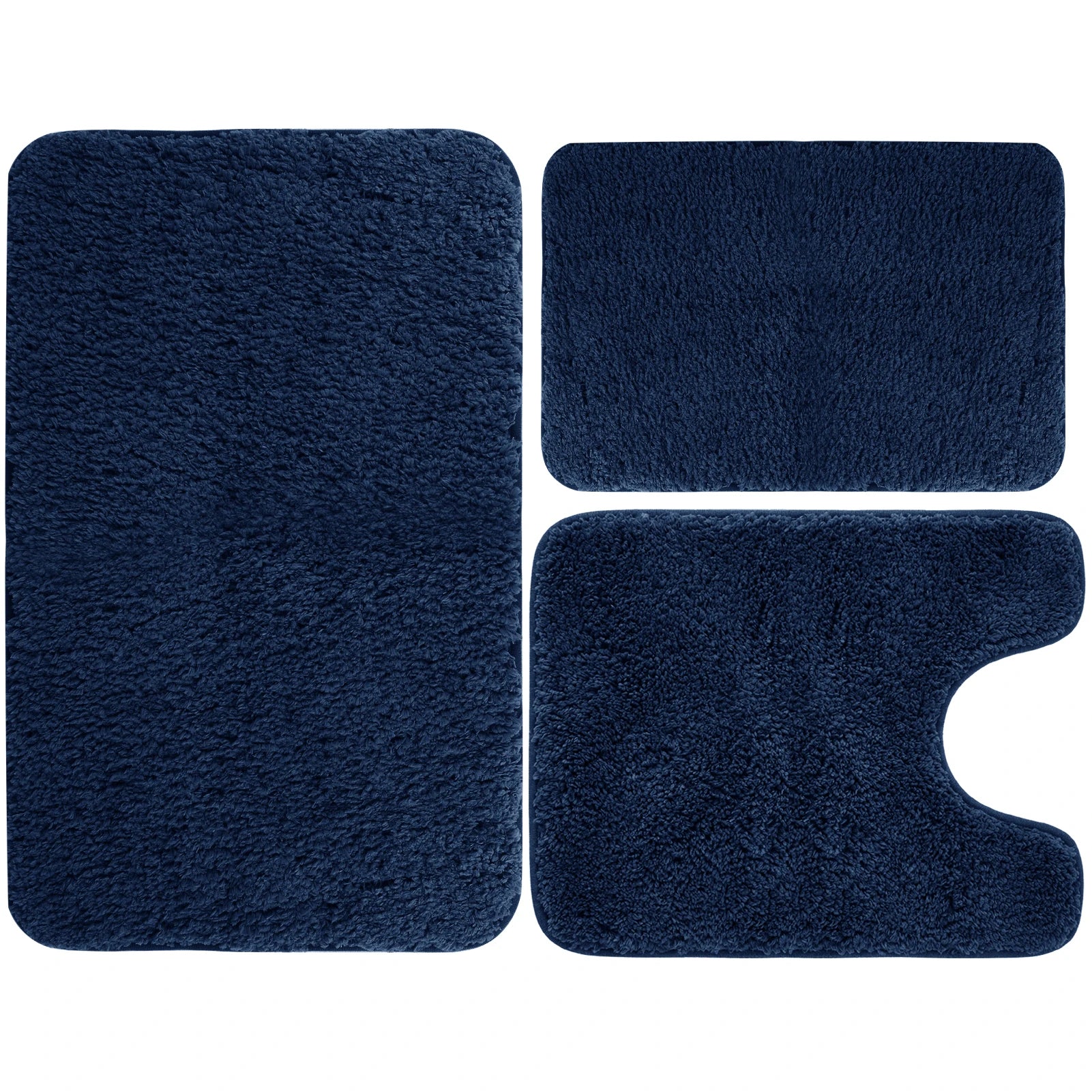 Ensemble de 3PCs de Tapis de Bain Absorbants & Antidérapants