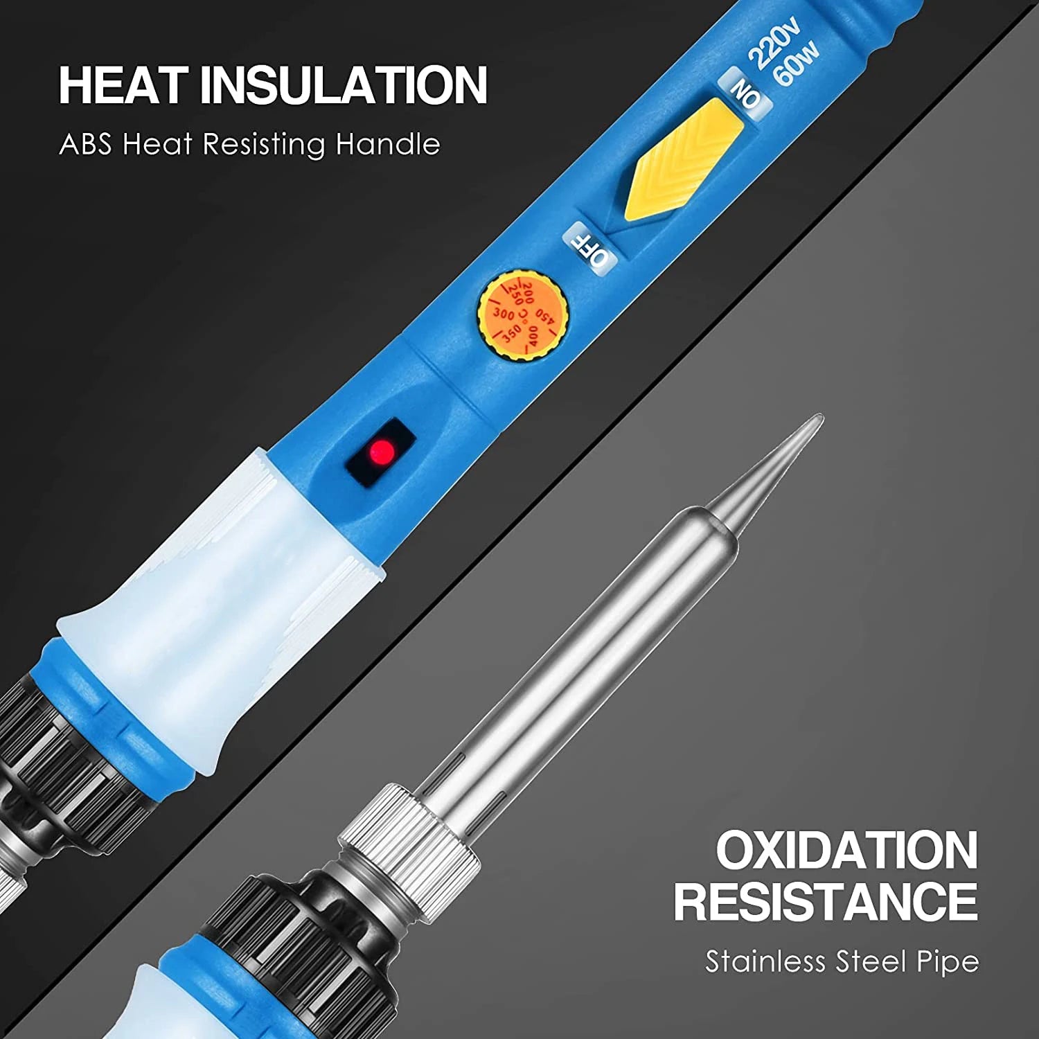 Kit de fer à souder à température réglable + multimètre