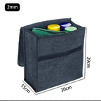 Boîte de Rangement en Feutrine avec Poignée pour Voiture