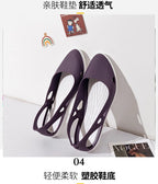 Sandales d'été en silicone souple facile à enfiler