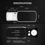 Mini loupe rétractable 30x, 60x, 90x avec LED et Lumière UV