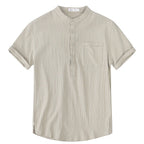 Chemise en lin respirant pour homme