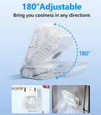 Mini Ventilateur 3-en-1 Ultra Fin Rechargeable Type-C 1200mAh