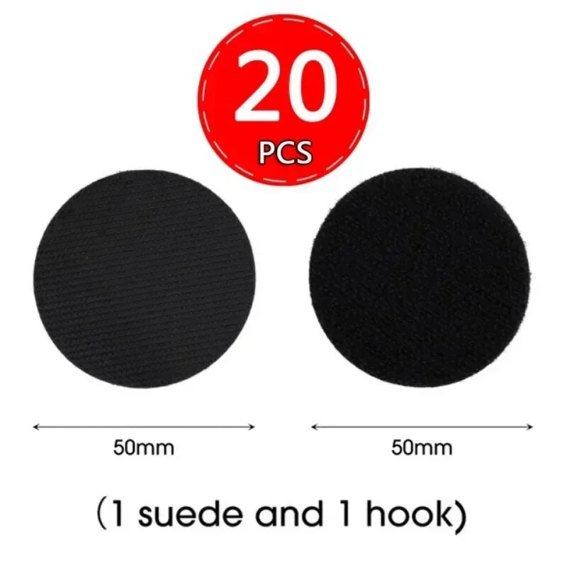 Lot de 20 paires de Scratchs autocollants universels