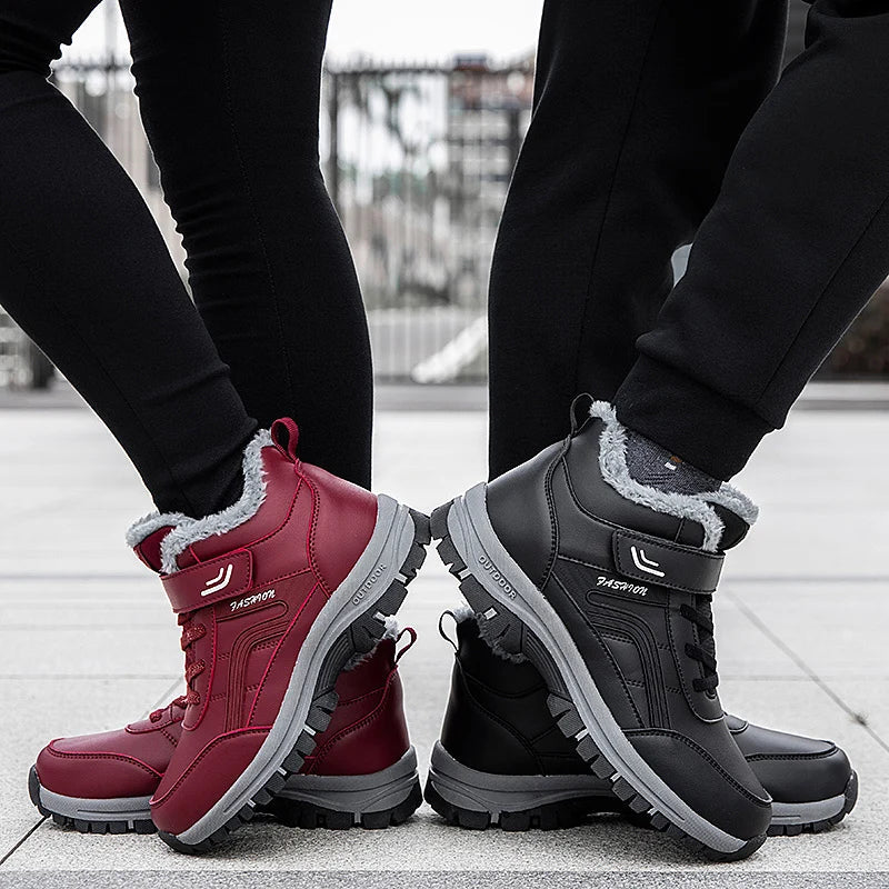 Bottines Fourrées Unisexes - Velcro Réglable