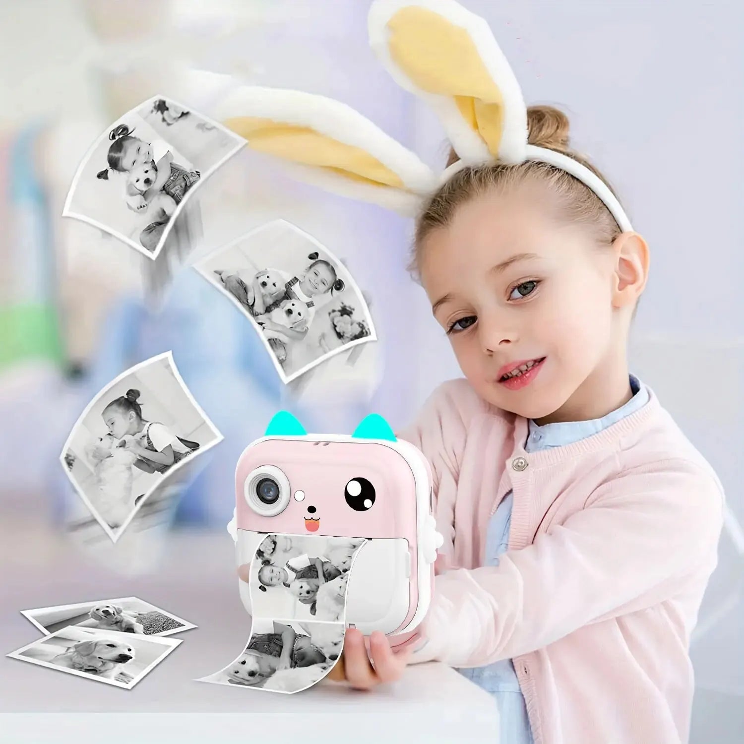 Appareil photo numérique à impression instantanée pour enfants