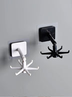 Lot de 3 crochets muraux rotatifs - Rangement pour cuisine