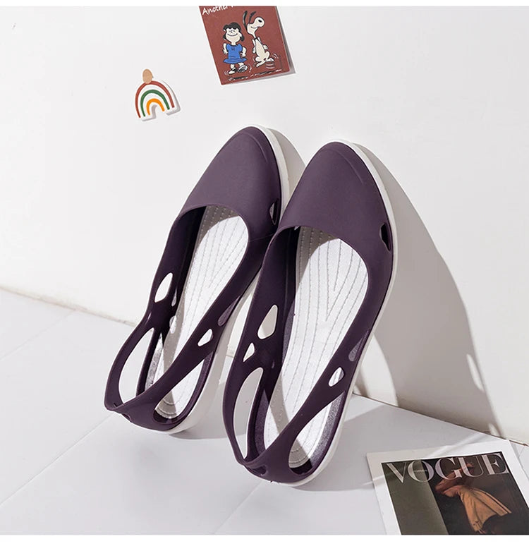 Sandales d'été en silicone souple facile à enfiler