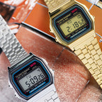 Montre digital bracelet en acier inoxydable - Modèle Mixte
