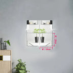 Lot de 4 Autocollants Muraux en Miroir Acrylique