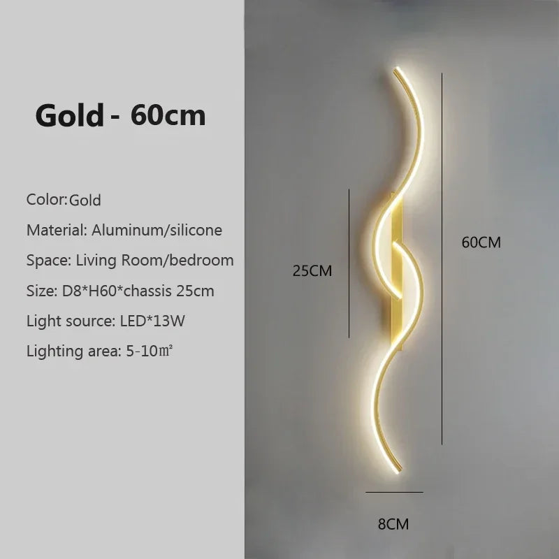 Modern LED Wall Sconce - 3 Sizes & 4 Colors