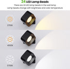 Mini projecteur LED 180° - Sans-fil et magnétique